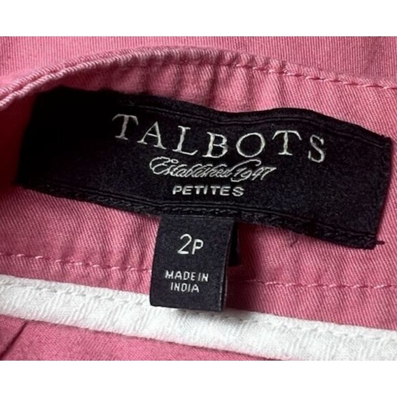 Talbots Pencil Skirt Pink Womens Size 2P Straight Lined Knee Length‎ Office Zip - Picture 8 of 13